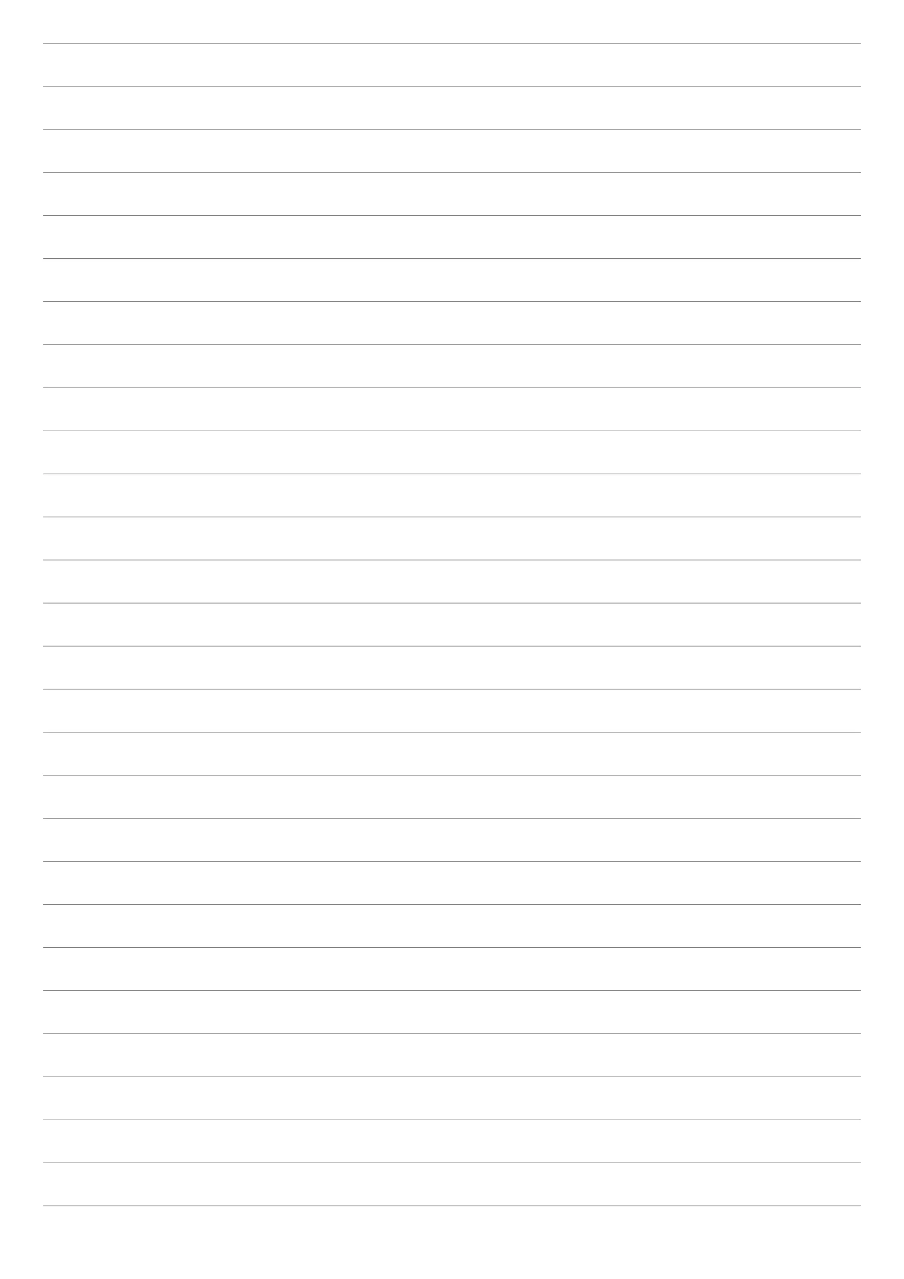 A3 size black lined paper with 10mm spacing