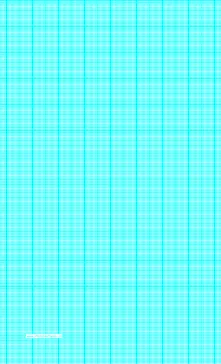 graph paper with twenty-two lines per inch and heavy index lines on legal-sized paper