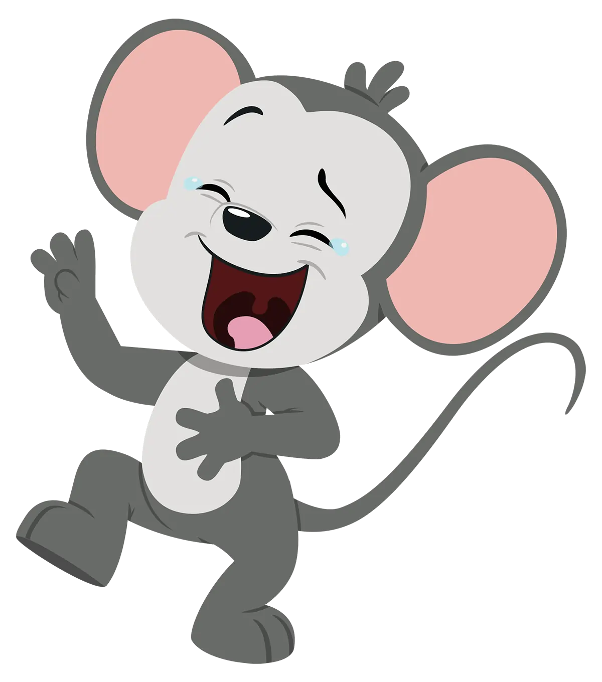 laughing character