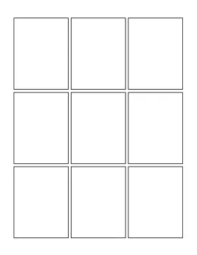 printable nine panel comic page