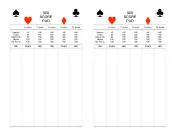 500 score pad