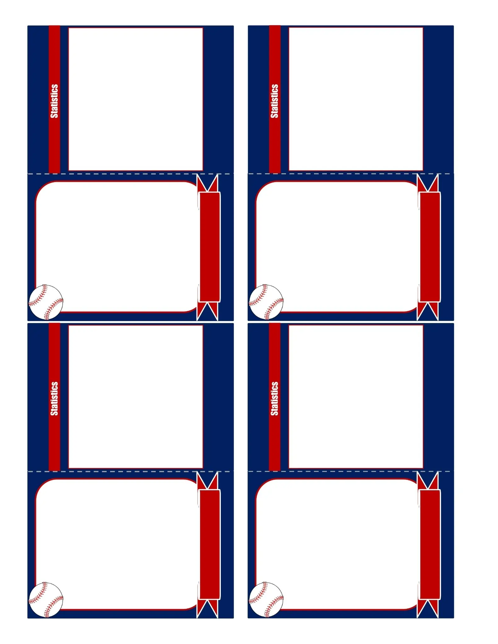 baseball card template