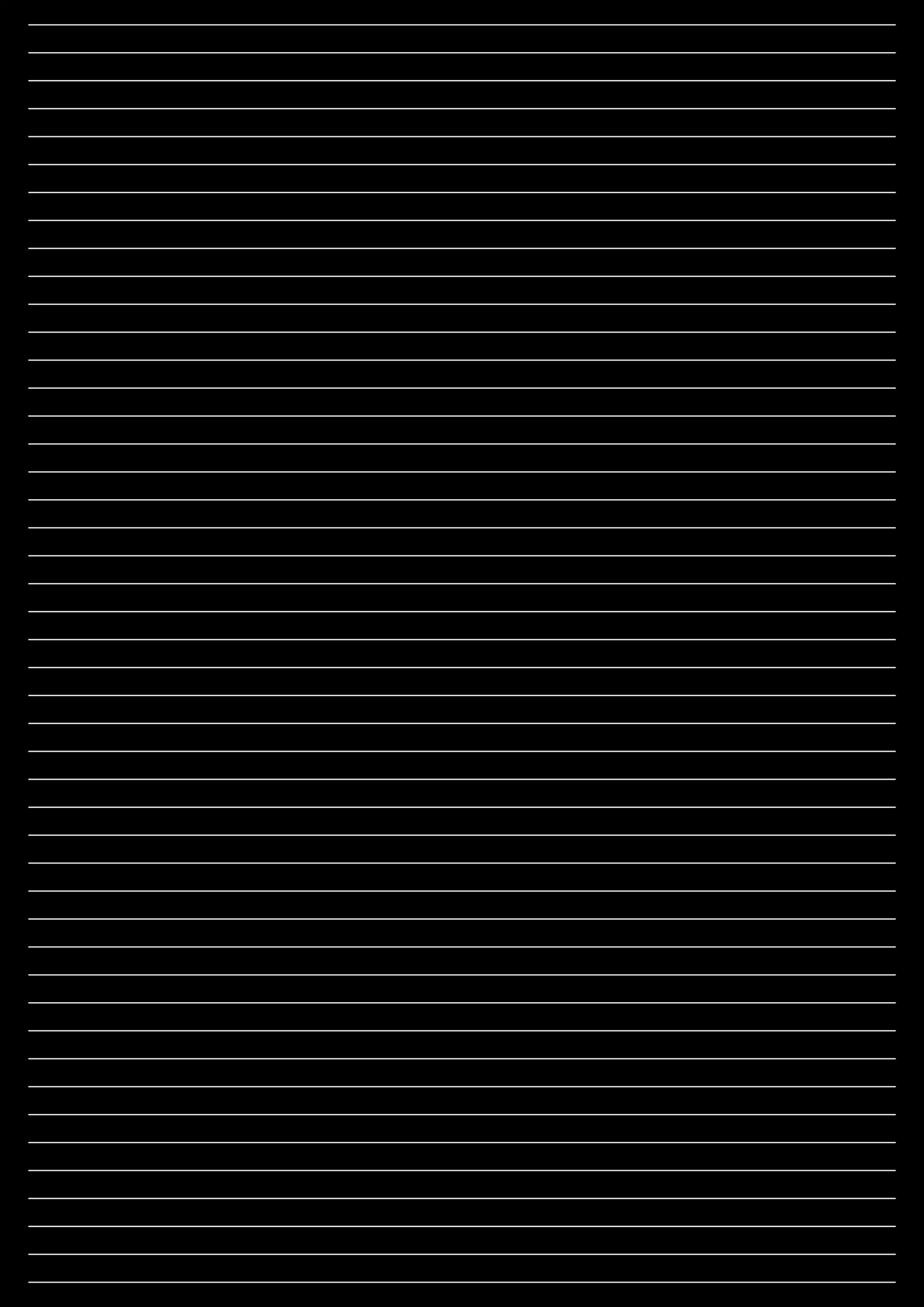 black a4 lined paper