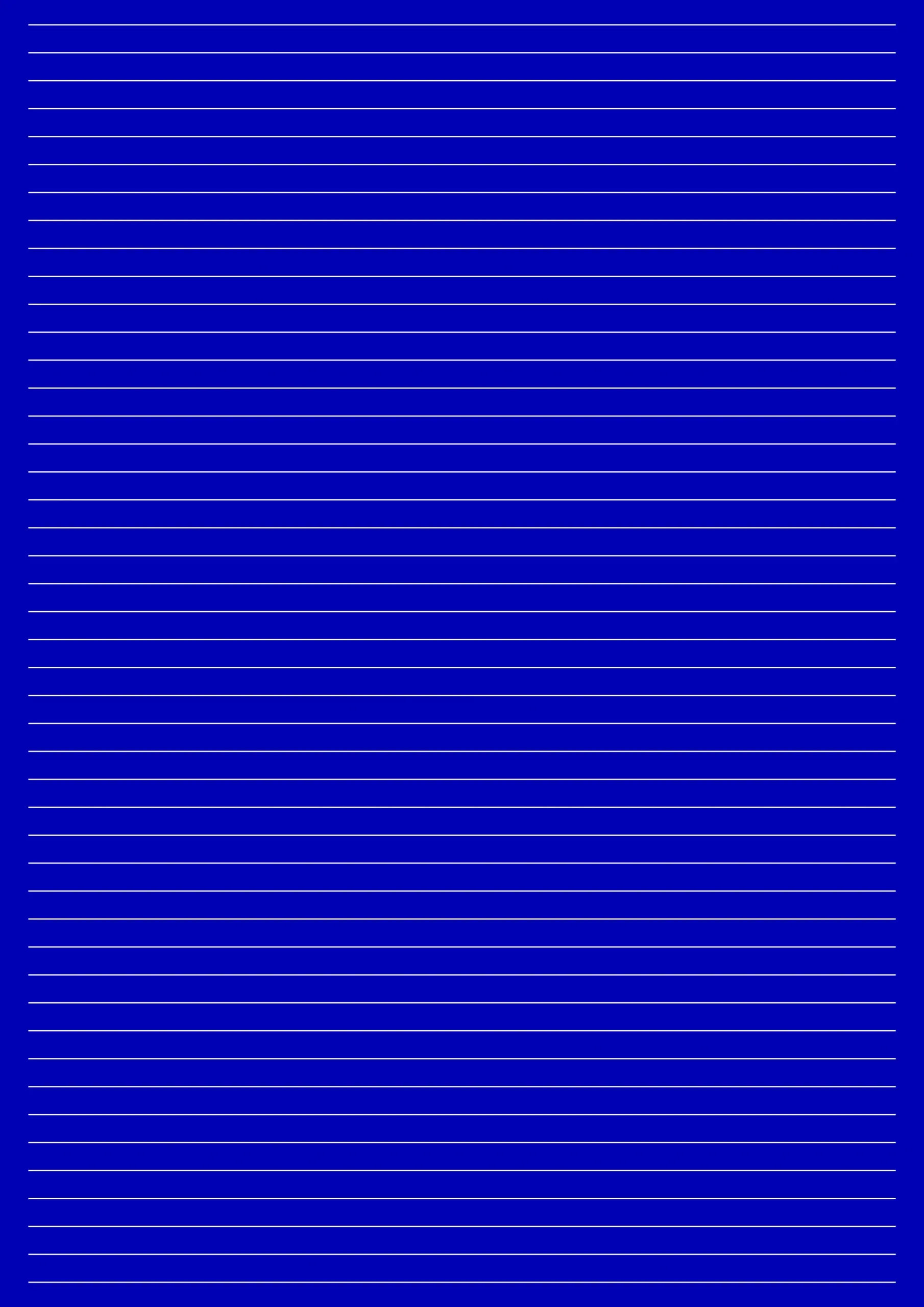 blue a4 lined paper