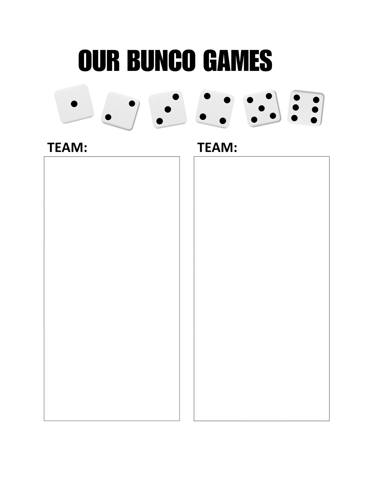 bunco tracker