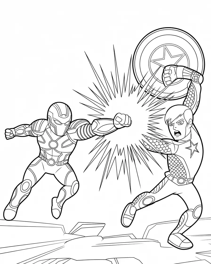 captain america holding vibranium shield 1