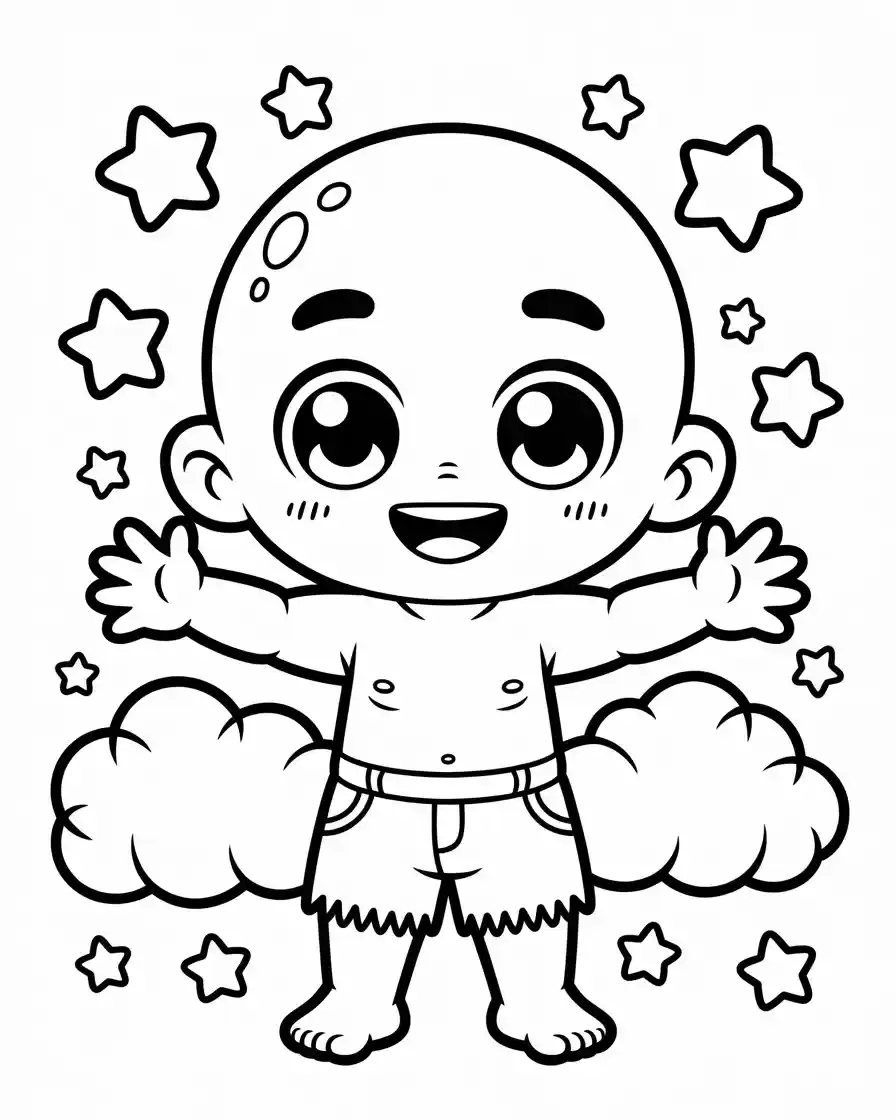 dazzled chibi hulk coloring page