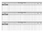 disc golf score sheet