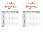 euchre scorecard