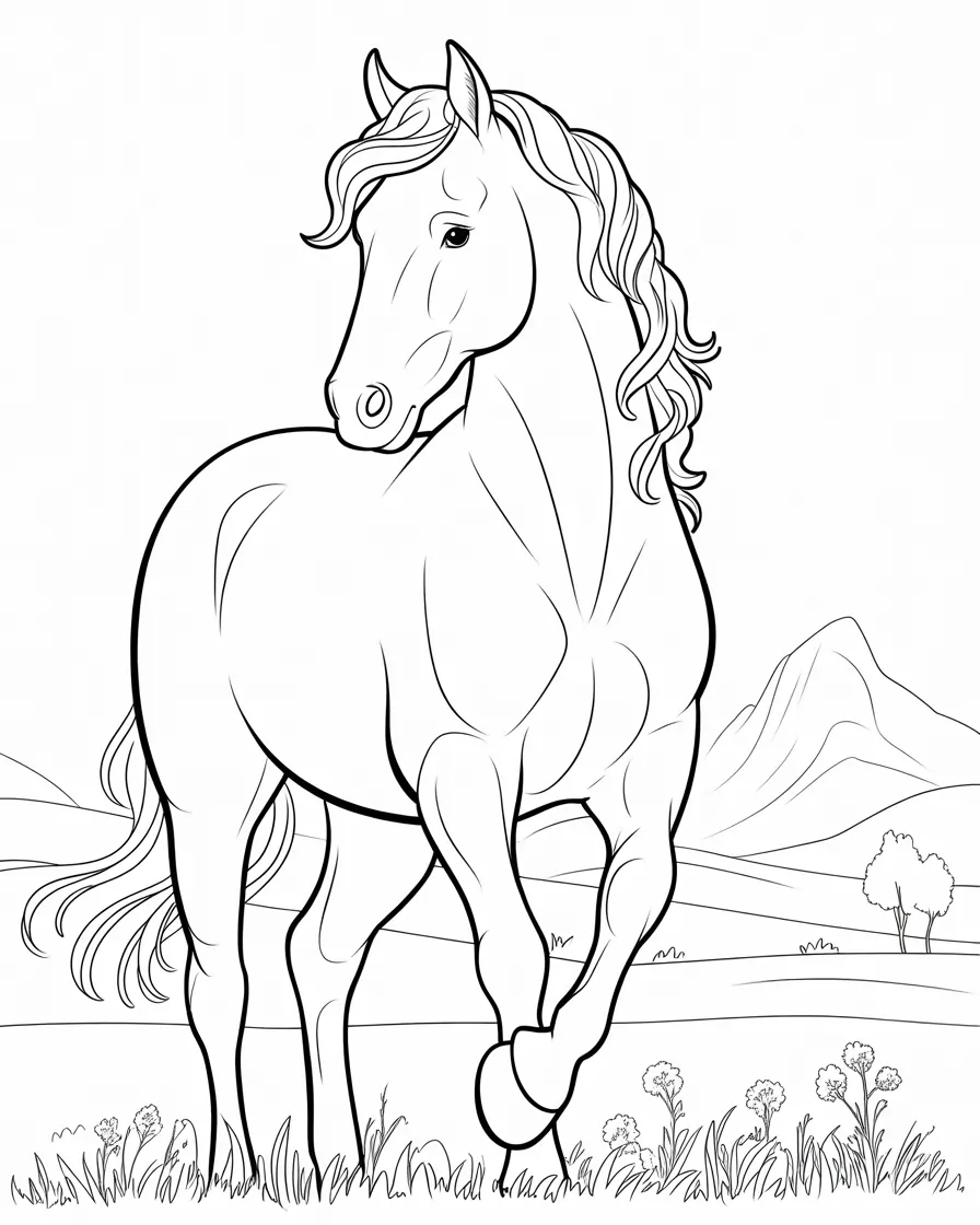 horse coloring pages