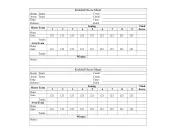 kickball score sheet