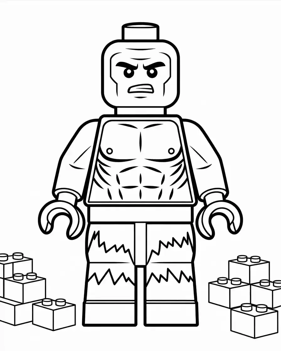 lego hulk coloring sheet
