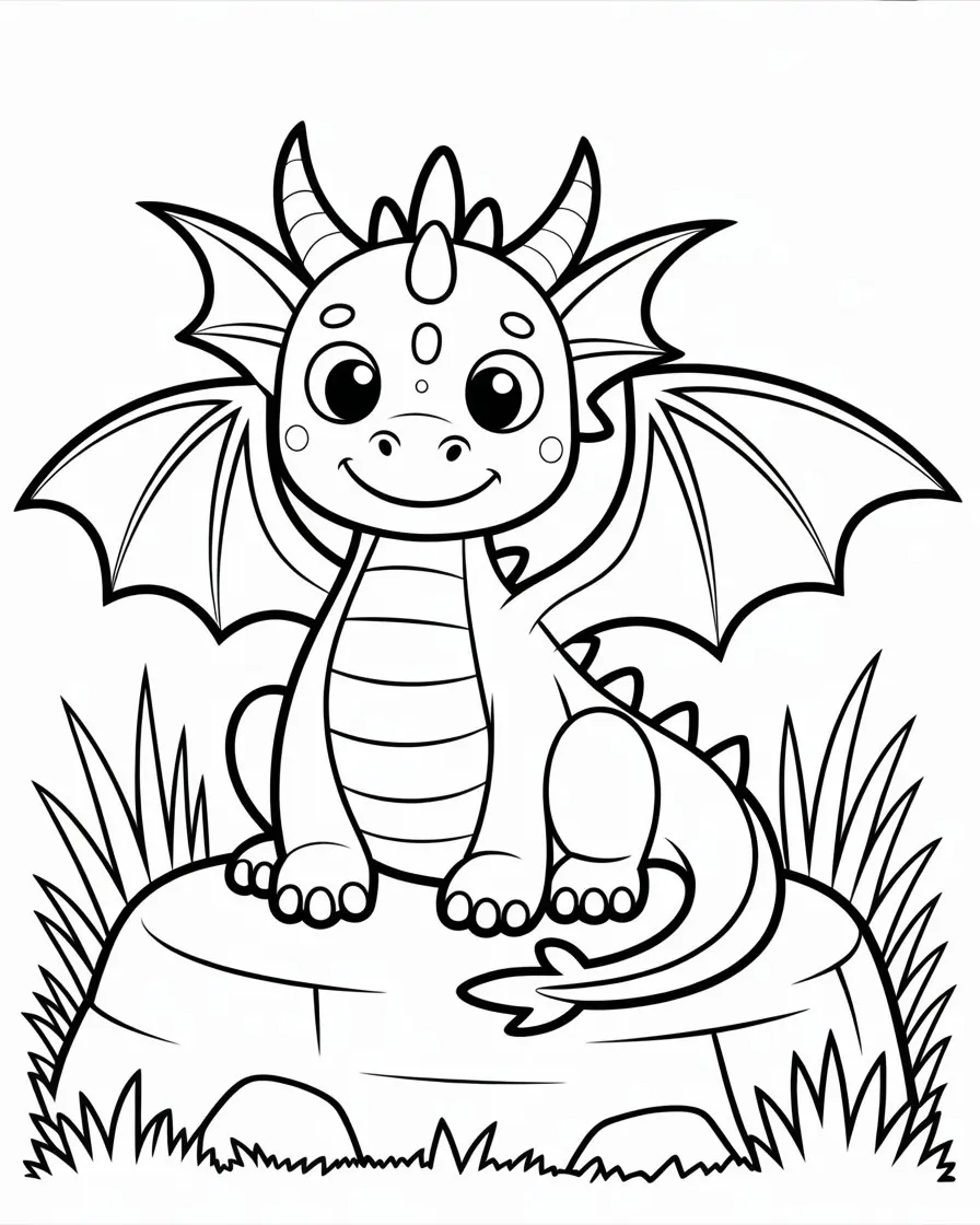 night fury dragon coloring page