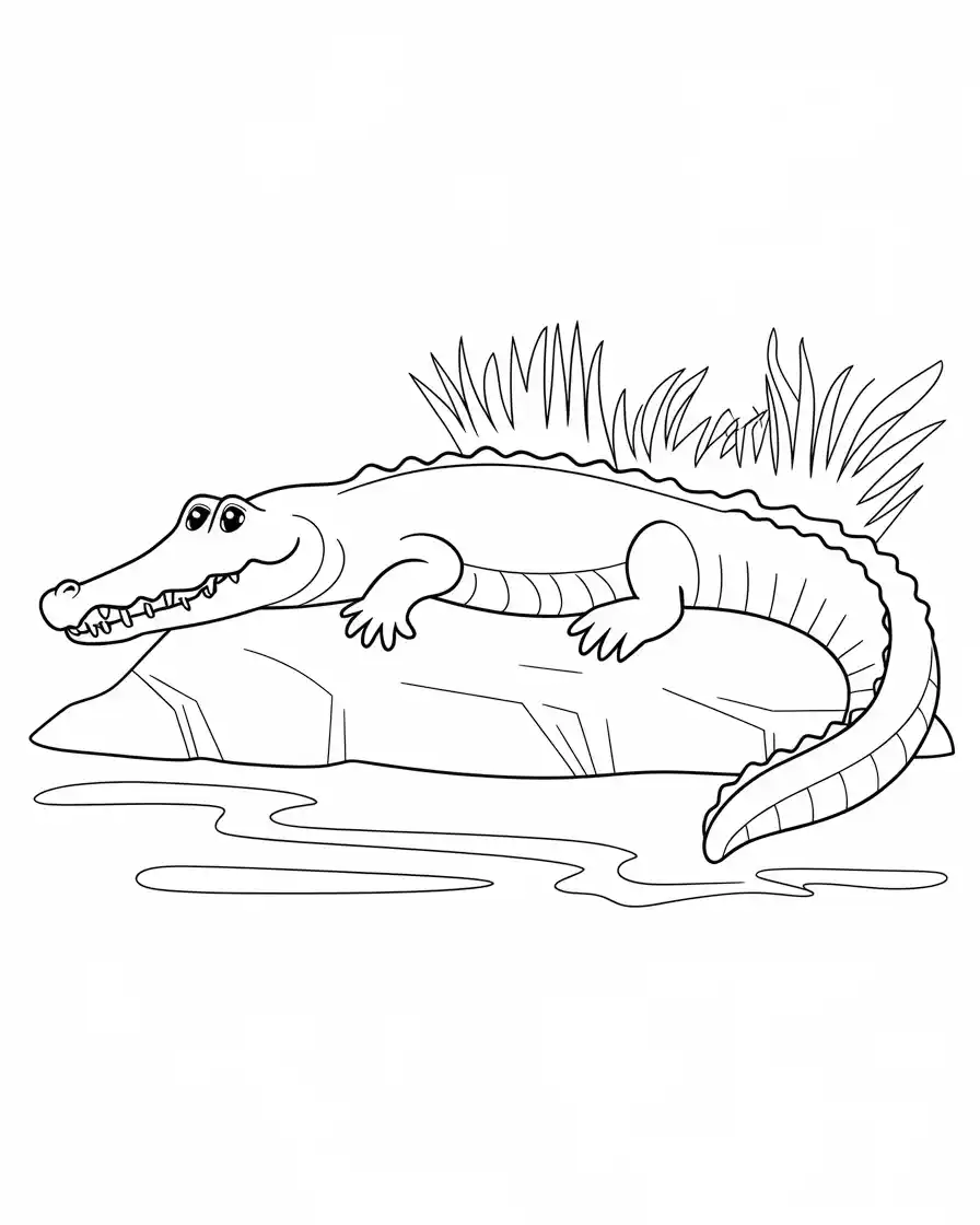 nile crocodile coloring pages