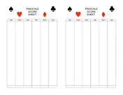 pinochle score pad