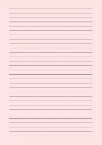 Lined light red paper with wide black lines
