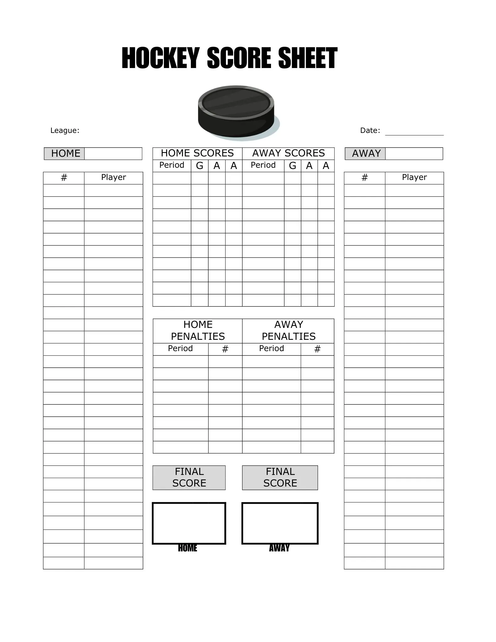 printable hocky score sheet