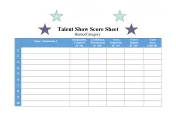 score sheet for talent show humor