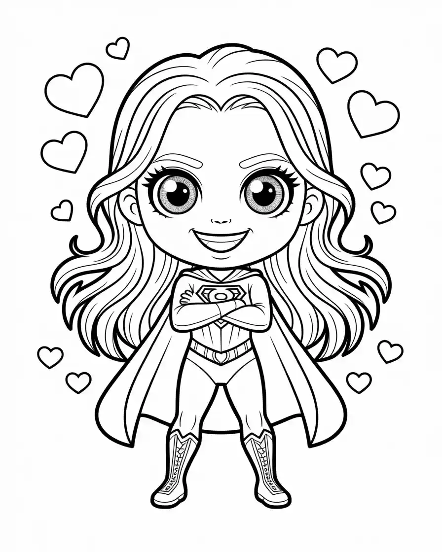 she hulk cartoon coloring in for kids