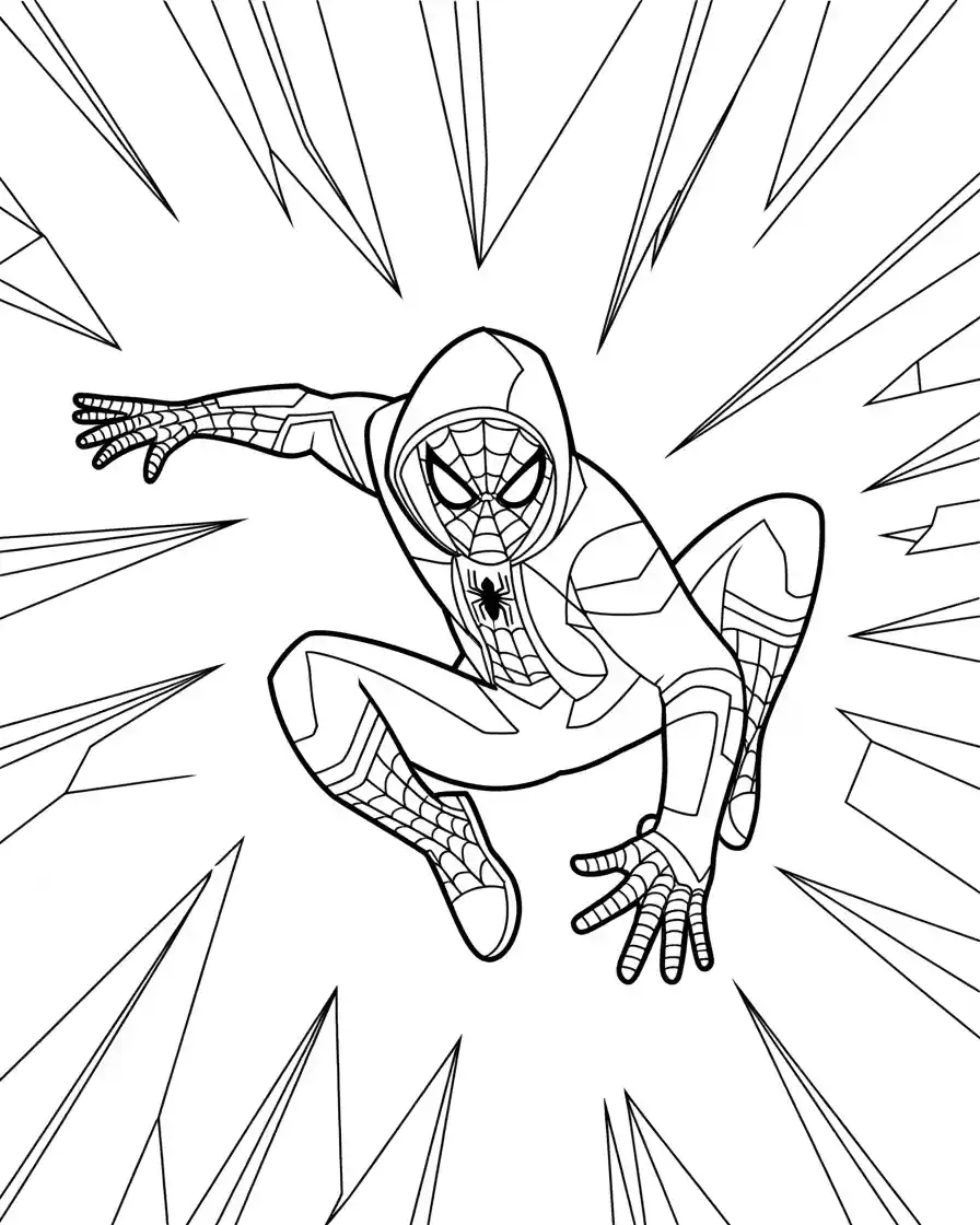 spider verse spiderman with webshooter