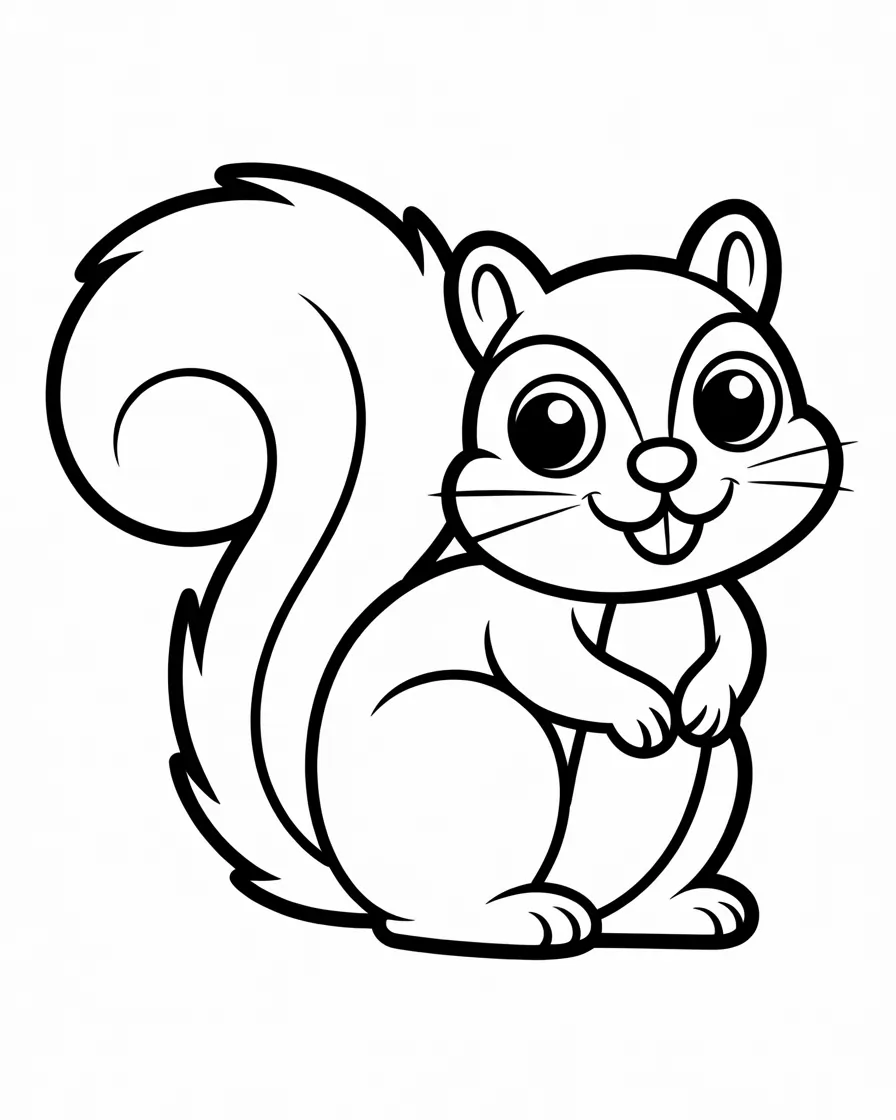 squirrel coloring pages