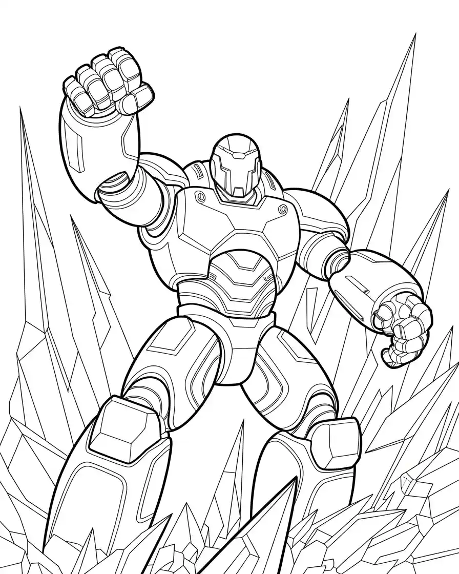 the hulkbuster suit coloring page