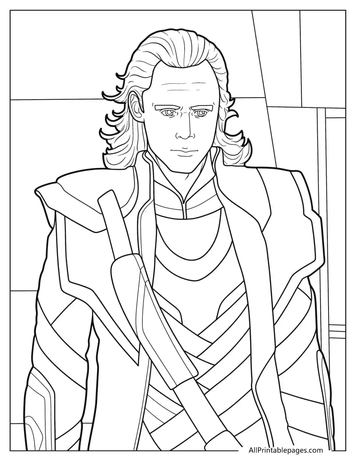 thor brother loki to color
