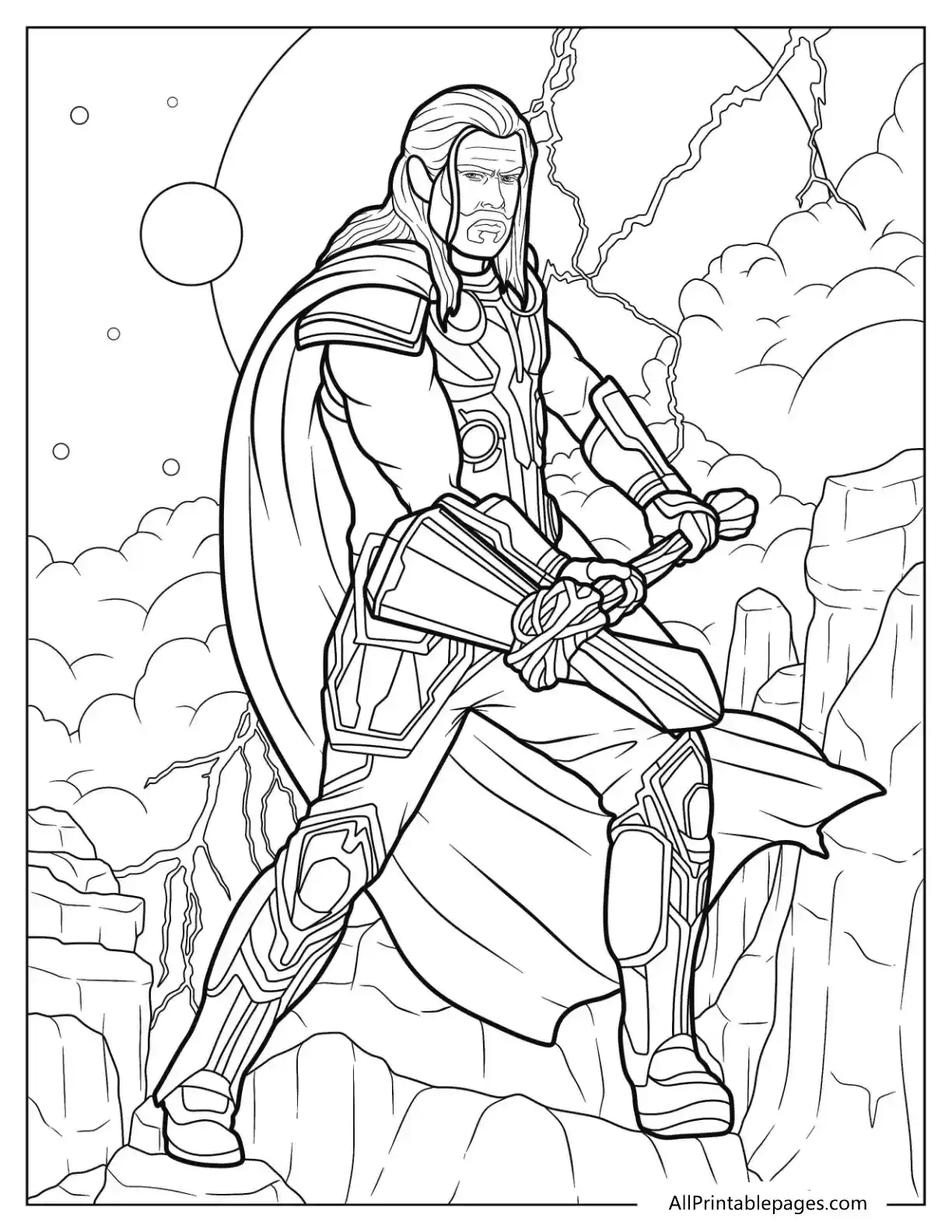 thor wielding stormbreaker