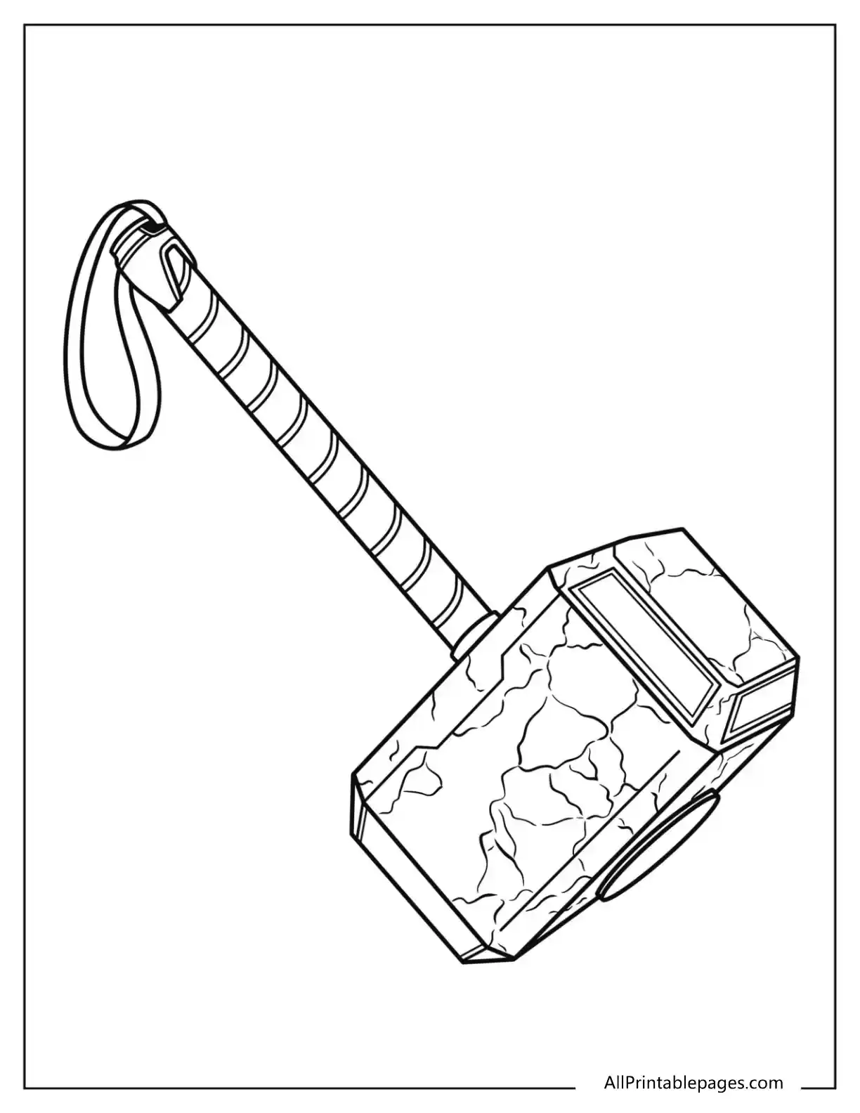 thors hammer to color
