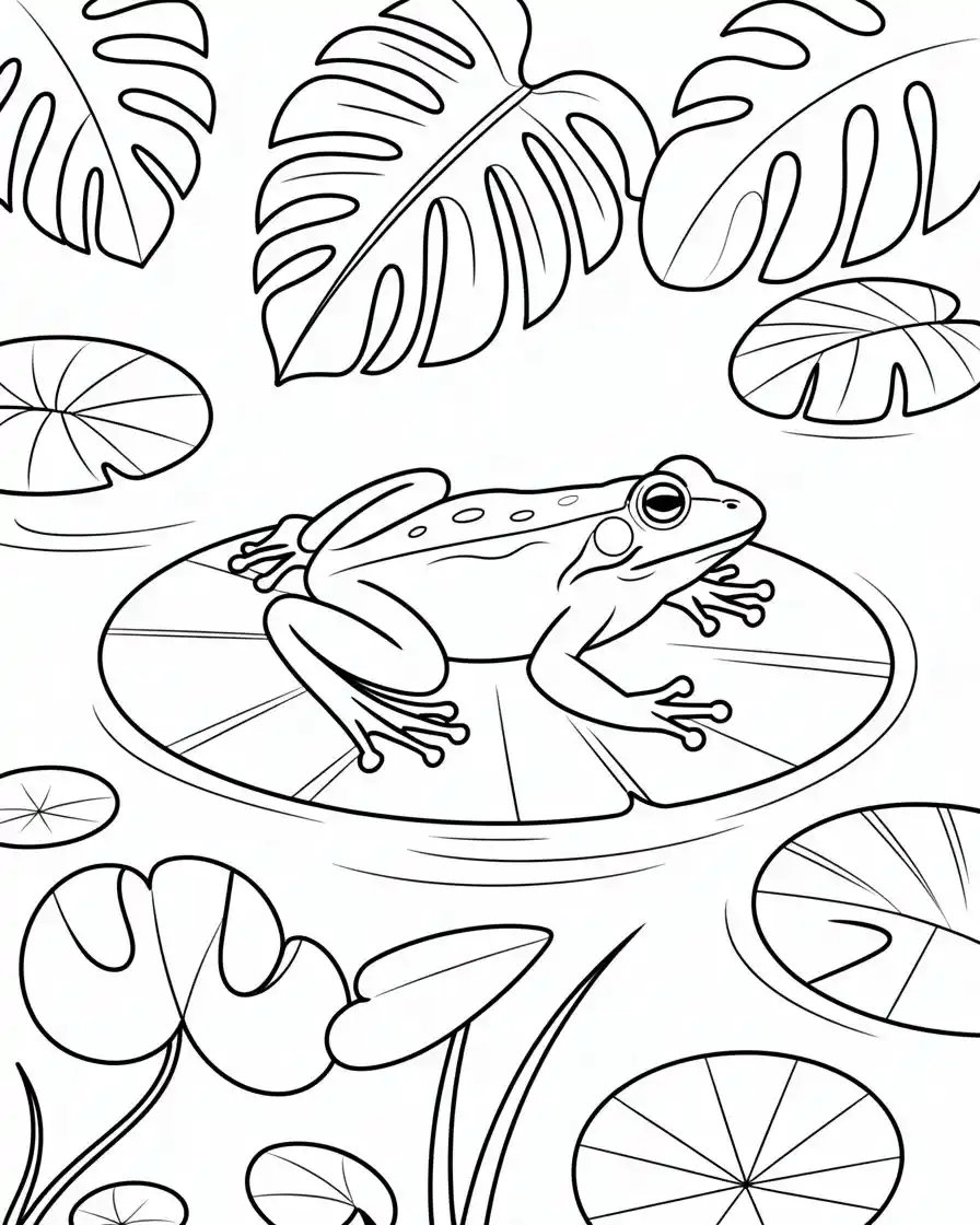 crazy frog coloring page