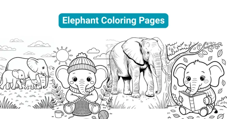 elephant coloring pages