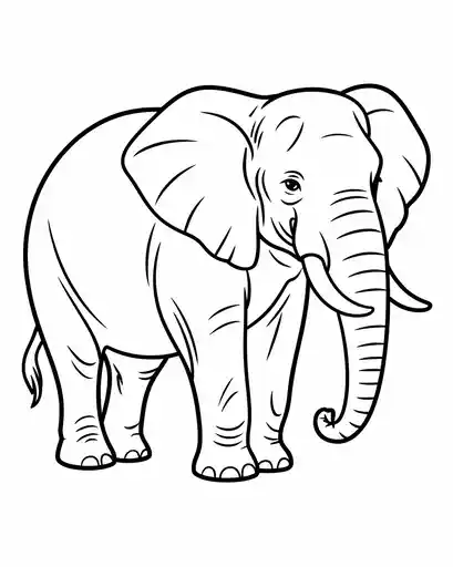 elephant looking back