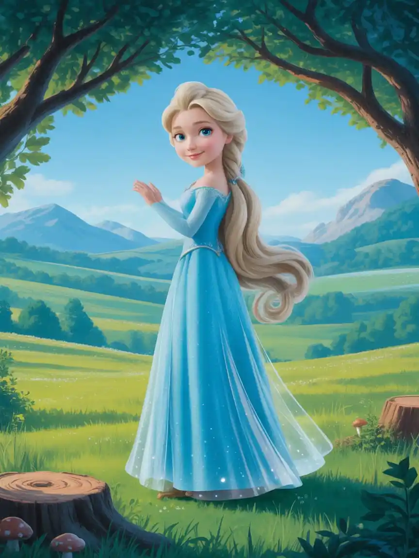 elsa coloring page icon