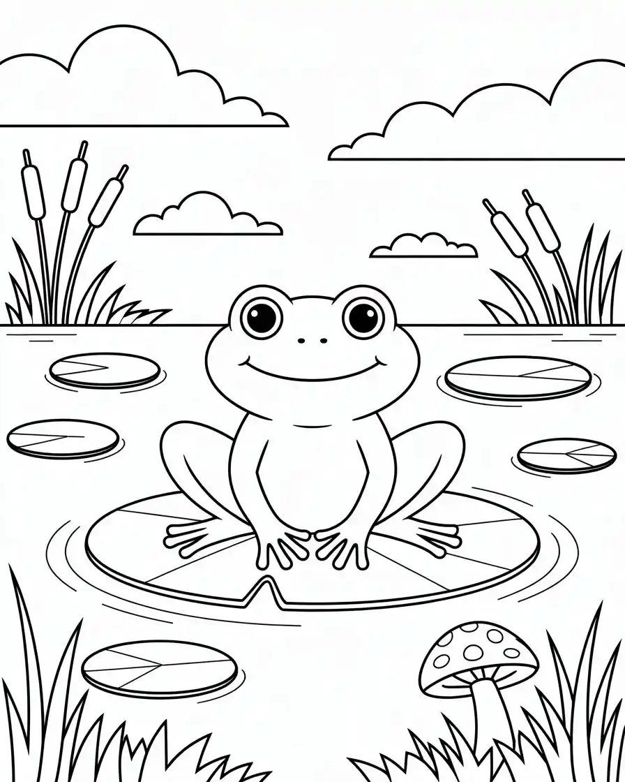 madagascar tomato frog coloring sheet