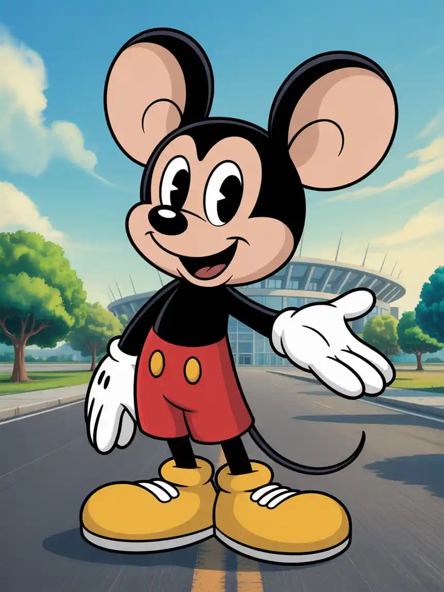 mickey mouse coloing page icon