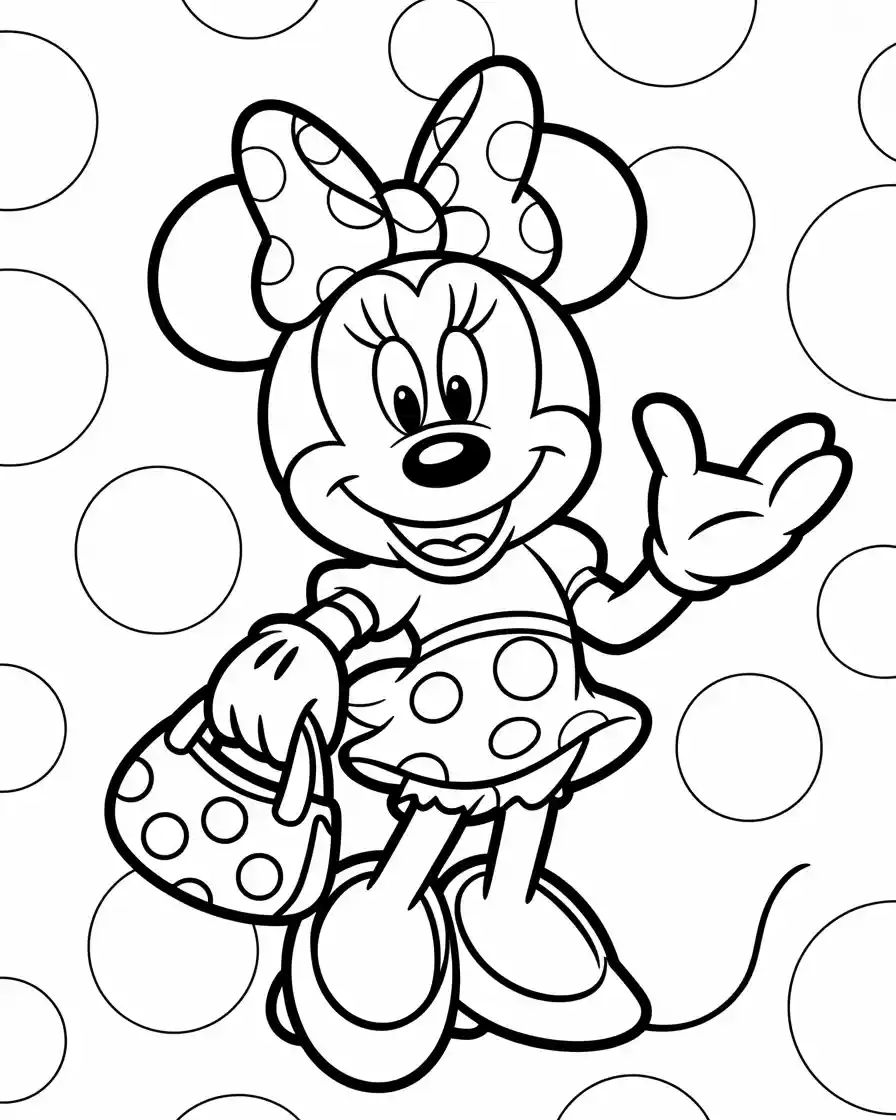 minnie mouse coloring sheet