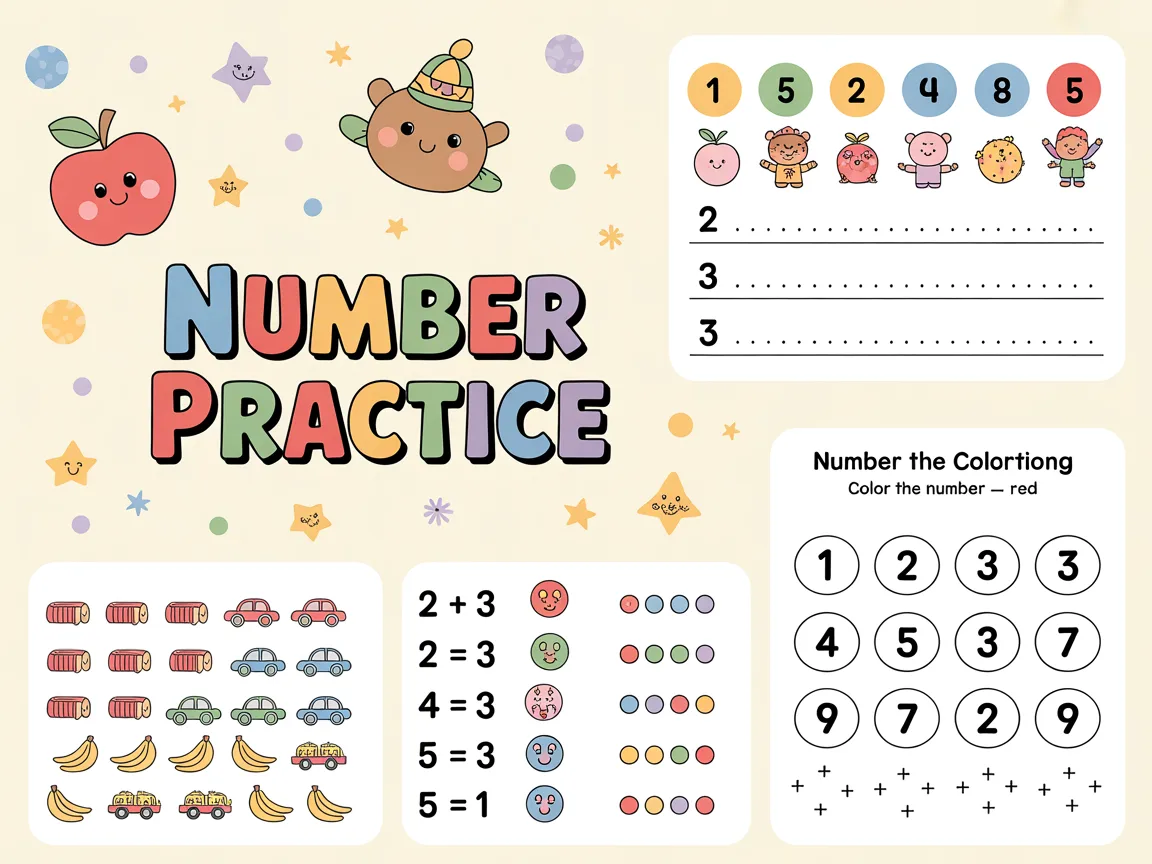 colors & shape worksheets