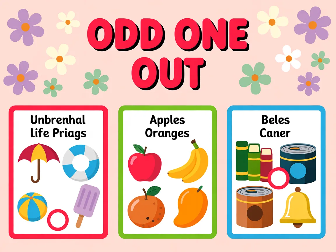 odd one out worksheets