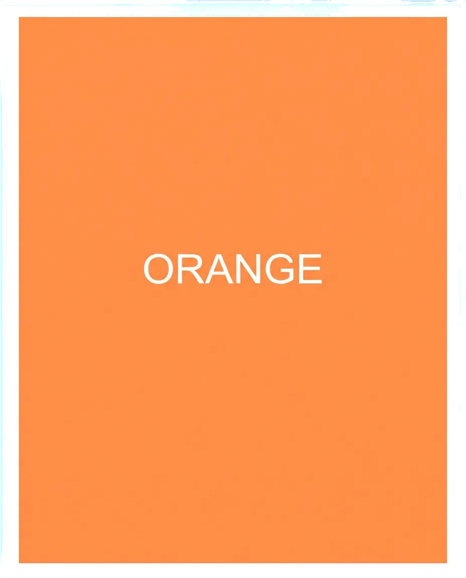 orange color print test