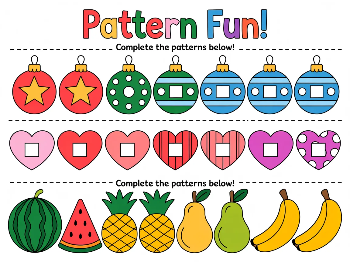 pattern worksheet
