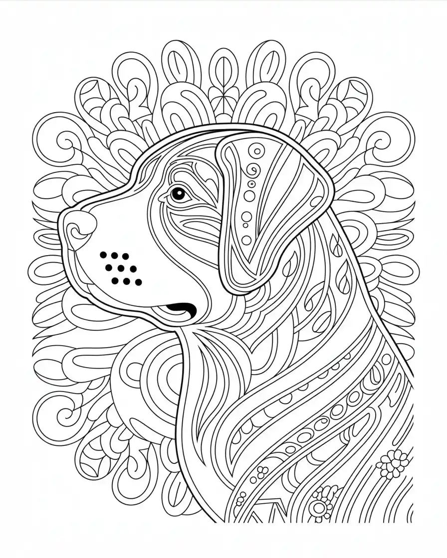 puppy mandala 2
