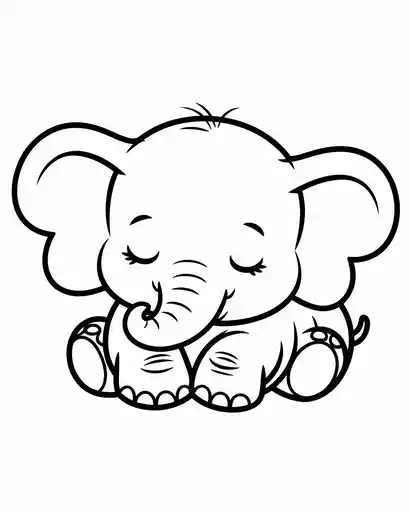 sleeping elephant