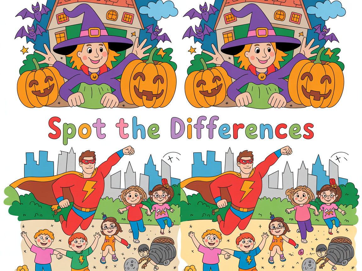 spot the differences worksheet