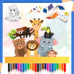 All Printable Pdfs 11 animals coloring page icon