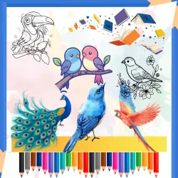 All Printable Pdfs 10 birds coloring page icon
