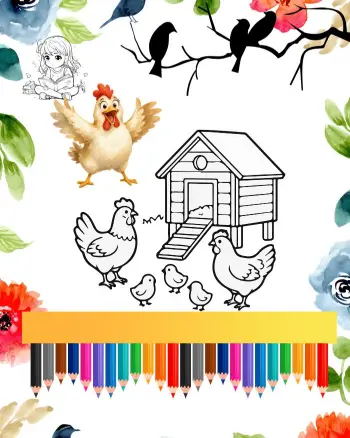chicken coloring pages