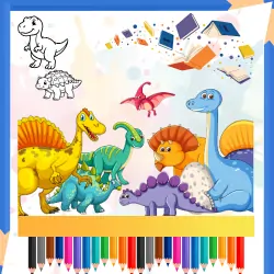 All Printable Pdfs 16 dinosaur coloring page icon