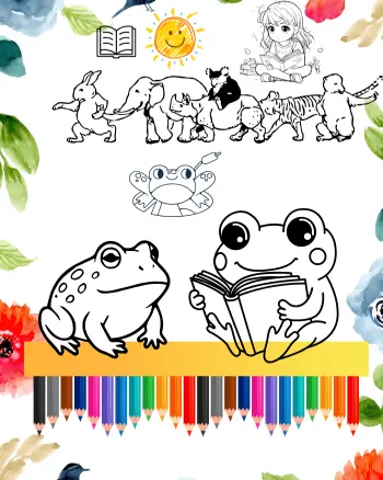 frog coloring sheets