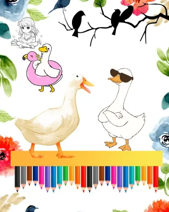 goose coloring sheets
