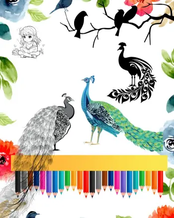 green java peafowls sheets